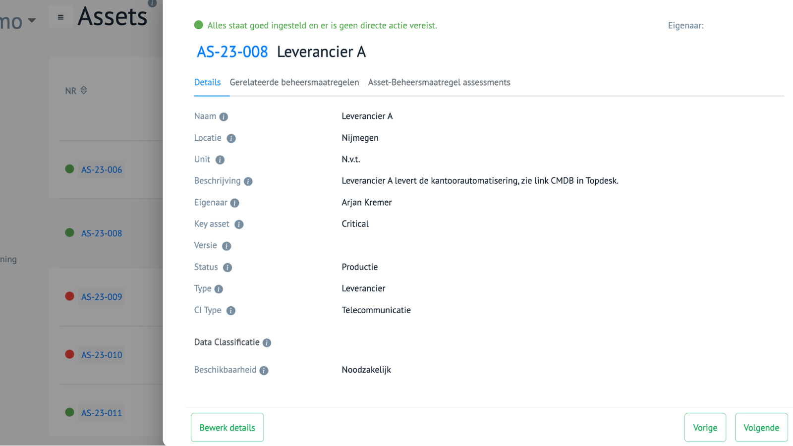 Perium Asset register